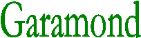 Garamond letra