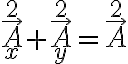 \vec{A}_x^2+\vec{A}_y^2=\vec{A}^2